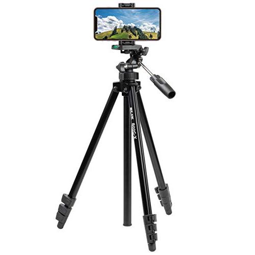SLIK 三脚 800G-X 4段 レバーロック式 スマートフォンホルダー付属 軽量タイプ ブラック...
