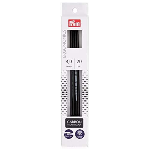 プリム(Prym) エゴノミック カーボン棒針 ５本針 20ｃｍ 4.0ｍｍ PRM194224