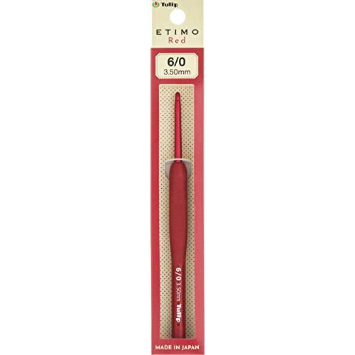 かぎ針 『ETIMO Red(エティモレッド) クッショングリップ付きかぎ針 6/0号 』 Tuli...