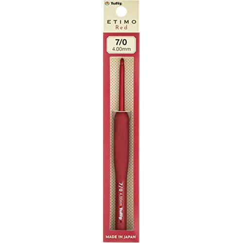 かぎ針 『ETIMO Red(エティモレッド) クッショングリップ付きかぎ針 7/0号 』 Tuli...