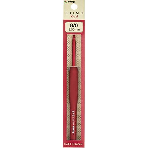 かぎ針 『ETIMO Red(エティモレッド) クッショングリップ付きかぎ針 8/0号 』 Tuli...