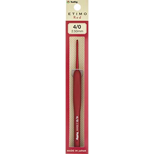 かぎ針 『ETIMO Red(エティモレッド) クッショングリップ付きかぎ針 4/0号 』 Tuli...