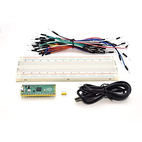 KEYESTUDIO Raspberry Pi Picoスターターキット（ヘッダー付き）マイクロUS...
