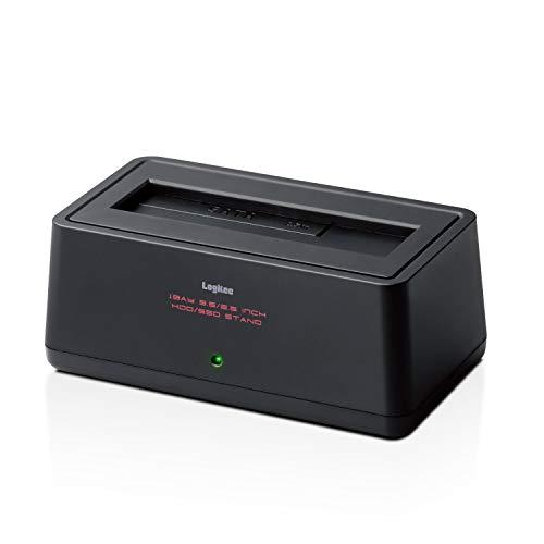 ロジテック HDDスタンド USB3.2Gen1 HDD SSD対応 2.5/3.5インチ 最大16...