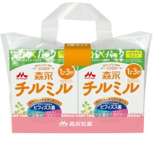 森永 フォローアップミルク チルミル エコらくパック つめかえ用 1600g(400g×2袋×2箱) [ 1歳頃~3歳頃(満9ヶ月頃からでもご使