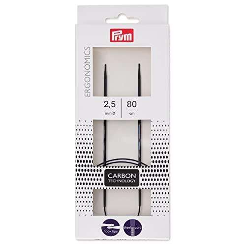 プリム(Prym) エルゴノミック 輪針 80ｃｍ 2.5ｍｍ PRM215301 ブラック