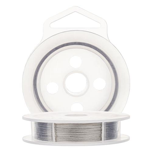 BENECREAT 全長15m線径0.46mmクラフトワイヤー 316ステンレスワイヤー 49ストラ...