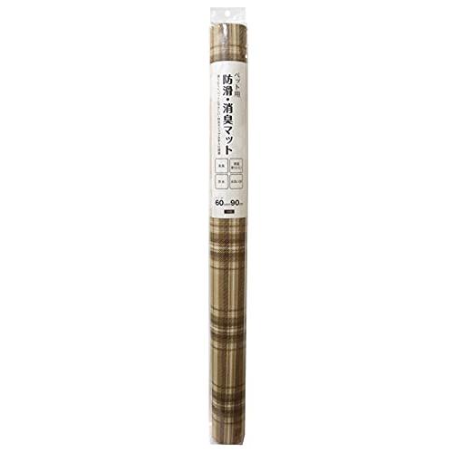 明和グラビア ペット用 防滑・消臭・防水マット INSF-202 60cm×90cm チェック柄 ブ...