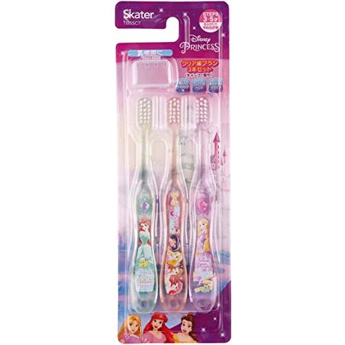 スケーター(Skater) 歯ブラシ 園児用 やわらかめ 3-5才 14cm 3本セット プリンセス...
