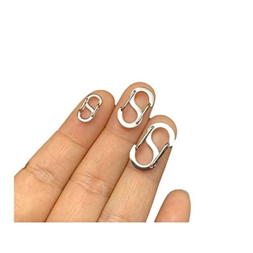 WORLD GOOD 極小 カラビナ 4個セット S字 ステンレス ネックレス アクセサリー マイク...
