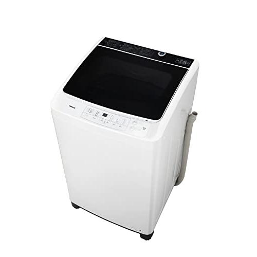 [山善] 全自動洗濯機 8kg YWM-80(W) ホワイト ノンインバーター おいそぎ/部屋干し/...