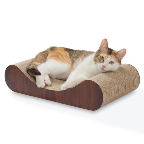猫壱 爪研ぎ バリバリベッドカール M ダークブラウン