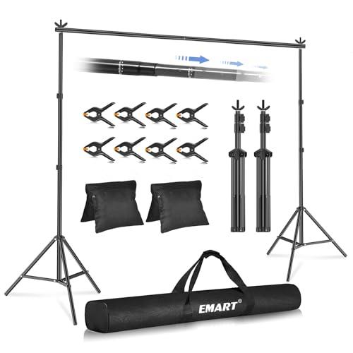 EMART 背景スタンド 撮影用背景シート 撮影ブース 背景紙/グリーンバックスタンド 300x30...