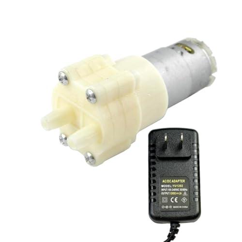 CHANCS 385 ダイヤフラム自吸式ポンプ DC 6-12V モーター衝撃吸収水ポンプ電源入力 ...