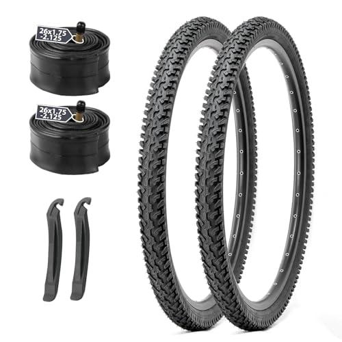 MOHEGIA 2組セット 26インチ MTB自転車 タイヤ: 26×2.125インチ 56-559...