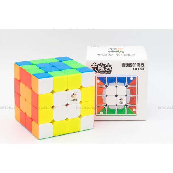 Little Magic 4x4x4 M ステッカーレス [YuXin] 磁石内蔵4x4x4競技用ス...