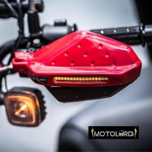 ホンダ ハンターカブ CT125用ナックルガード モトロード/HONDA CT125 KNUCKLE GUARD MOTOLORDD ポジションランプ&amp;ウインカー付き JA55 JA65