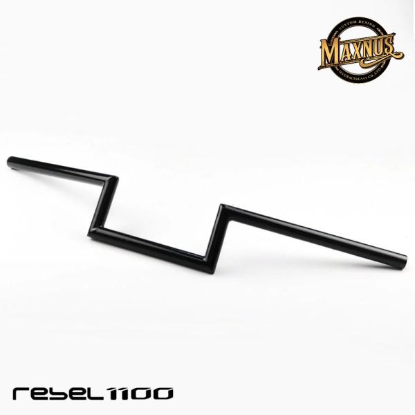 MAXNUS Rebel 1100 ブラックZハンドルバー 4” Rise Z Handlebar ...