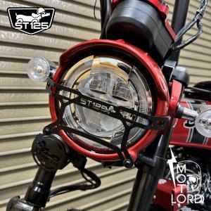 ホンダ ダックス125用 ヘッドライトガード モトロード/Motolordd Head Light Cover V4 For HONDA DAX125 JB04｜SmartSmokers