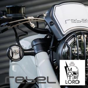 モトロード ホンダ レブル250/500 2020~ウインカーカバー MotolordD Turn Signal Lightning Cover For Honda Rebel300/500 2020-(LED ver.)｜smartsmokers