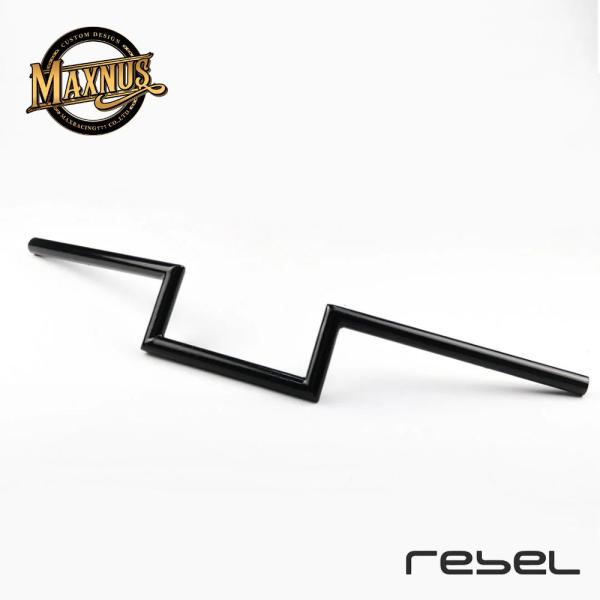 MAXNUS Rebel 250/500 ブラックZハンドルバー 4” Rise Z Handleb...