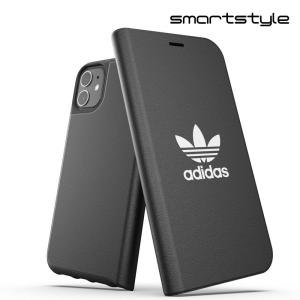 adidas アディダス iPhone 11 手帳型ケース アイフォン 手帳 ケース カバー スマホケース 耐衝撃 TPU BASIC ブラック 黒 おしゃれ スマホカバー ブランド