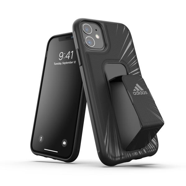 adidas アディダス iPhone 11 ケース スマホケース グリップバンド付き スタンド機能...