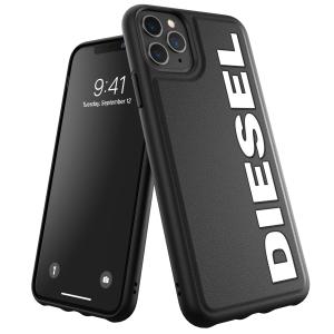 DIESEL ディーゼル iPhone 11 Pro Max ケース スマホケース アイフォン カバー 耐衝撃 TPU ロゴ ラバープリント ブラック / ホワイト 黒 おしゃれ ブランド｜smartstyle-select