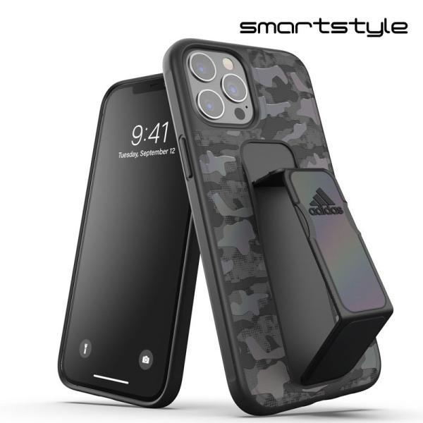 adidas アディダス iPhone 12 Pro Max ケース 6.7インチ スタンド機能 グ...
