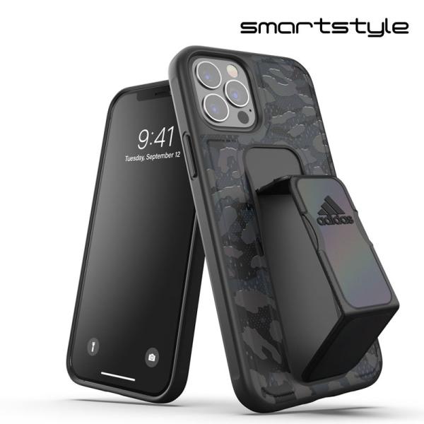 adidas アディダス iPhone 12 Pro Max ケース グリップバンド付き スマホケー...
