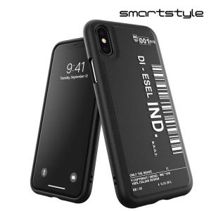 DIESEL ディーゼル iPhone X/iPhone XS ケース スマホケース アイフォン カバー 耐衝撃 TPU バーコード グラフィック ロゴ ブラック/ホワイト 黒 ブランドの商品画像