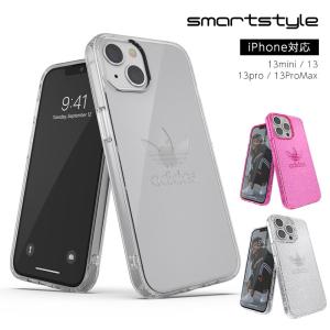 adidas アディダス iPhone13 iPhone13pro Max Mini ケース クリアケース 耐衝撃 保護ケース 透明 おしゃれ ブランド ロゴ TPU ラメ キラキラ 送料無料｜smartstyle-select