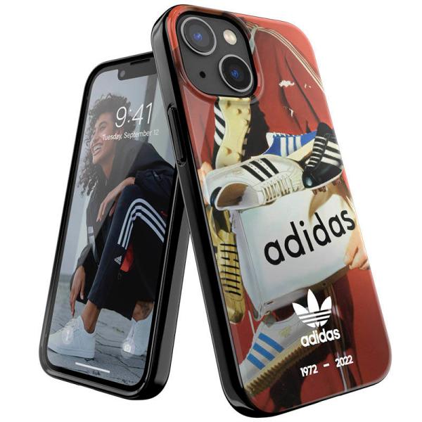 送料無料 adidas アディダス iPhone 13 mini ケース スマホケーストレフォイル5...
