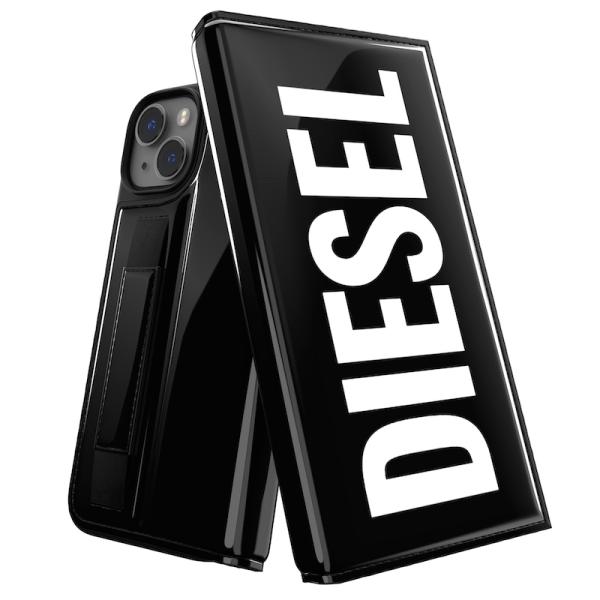 送料無料 DIESEL ディーゼル iPhone ケース 手帳型 アイフォン カバー ラージロゴ ハ...