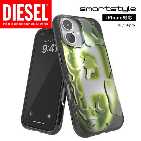 送料無料 DIESEL ディーゼル iPhone ケース ネオン Dロゴ  iPhone16 ケース...