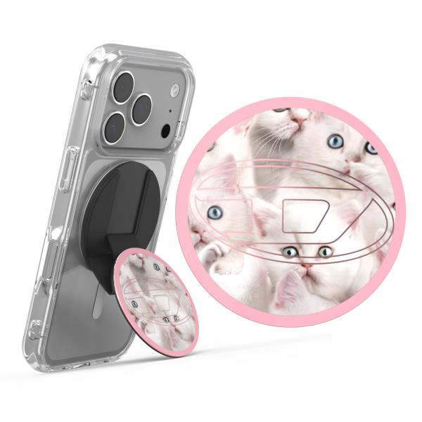 DIESEL スマホスタンド グリップ＆スタンド MagSafe / 他機種対応 ロゴ ブランド お...