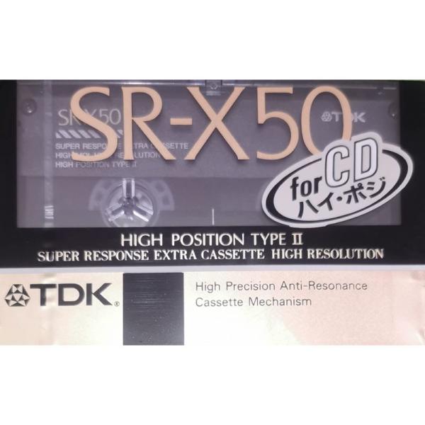 TDK カセットテープ SR-X 50分 ハイパワー ハイポジ SR-X50M