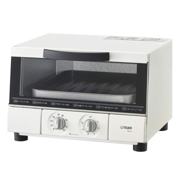 タイガー オーブン トースター うまパン トリプルヒーター設計 マットホワイト KAE-G13N-W...