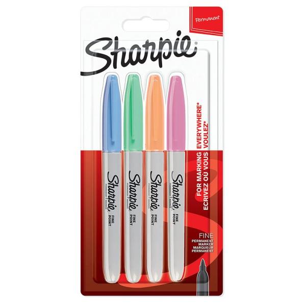 Sharpie シャーピー 油性マーカー パステル 4本 セット F 中字 油性ペン 2065402