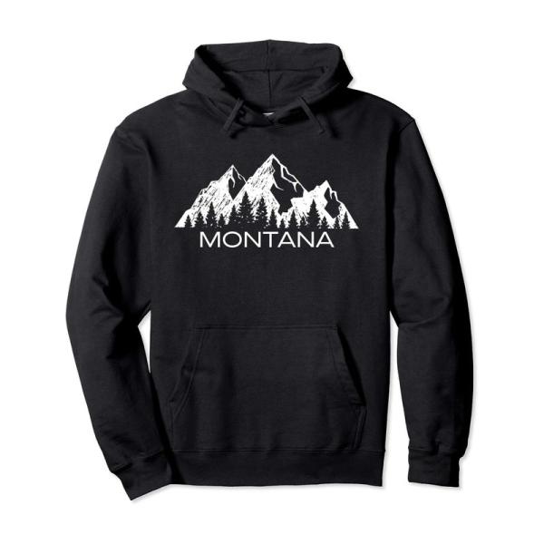 Montana | Montana Mountain Gift | Cool Montana パーカ...