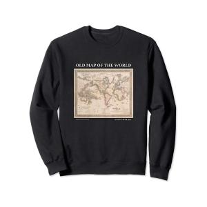 世界の古い地図DavidBurr1850地理 トレーナー｜smaruko2