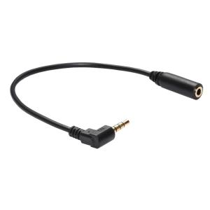 YSSK 3.5mm TRRS L形状（オス）から3.5mm TRRS（メス） OMTP-CTIA変換ケーブル （20cm）｜smaruko2