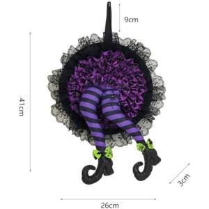 ハロウィン飾り玄関 ハロウィーンの花輪 リース...の詳細画像3