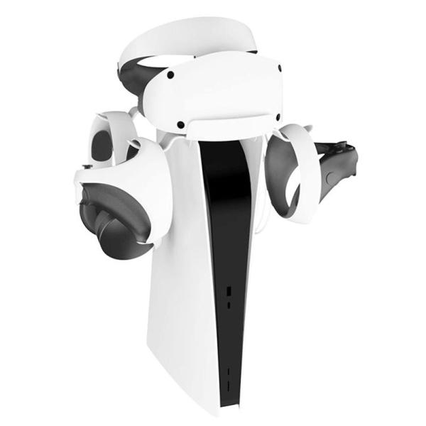 LICHIFIT VR用収納スタンド PS VR2対応 ヘッドセット、コントローラー収納 2in1充...