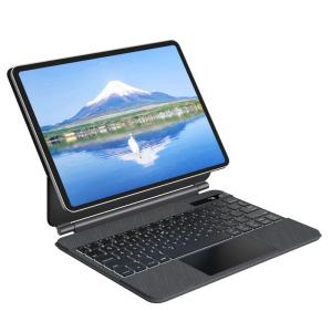 doqo iPad Pro 11 マジックスタイル キーボードケース (11インチ、2021) ワイヤレスキーボード トラックパッド付き i｜smaruko