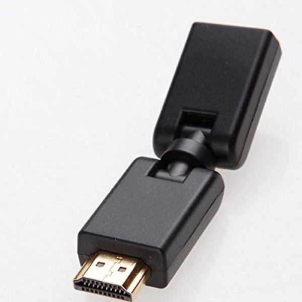 HDMI アダプタ 《角度自由調整可》 (オス・メス) ver1.4 3D 対応