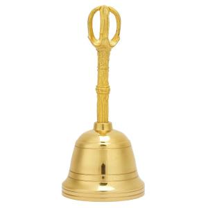 Archuu レトロな真鍮の鐘、道教の楽器4.5インチのガラガラ、幸運をもたらすための純粋な真鍮の素材｜smaruko