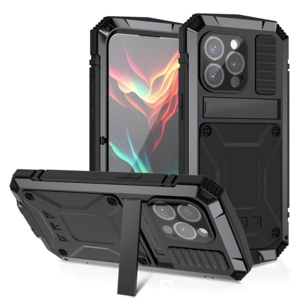 Yikasina iPhone 15 Pro ケース 最強級金属合金 360 強力保護 軍用 耐衝撃...