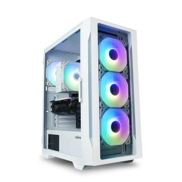 ZALMAN i3 NEO TG White ミドルタワー型PCケース フロント強化ガラスパネル C...