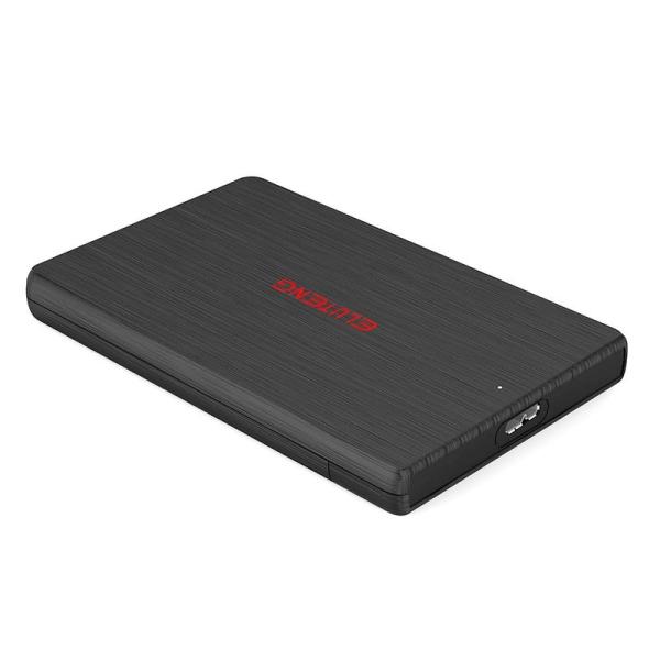 ELUTENG 外付けハードディスク 2.5インチ 2TB まで対応 アルミ製 高級 黒い HDD ...